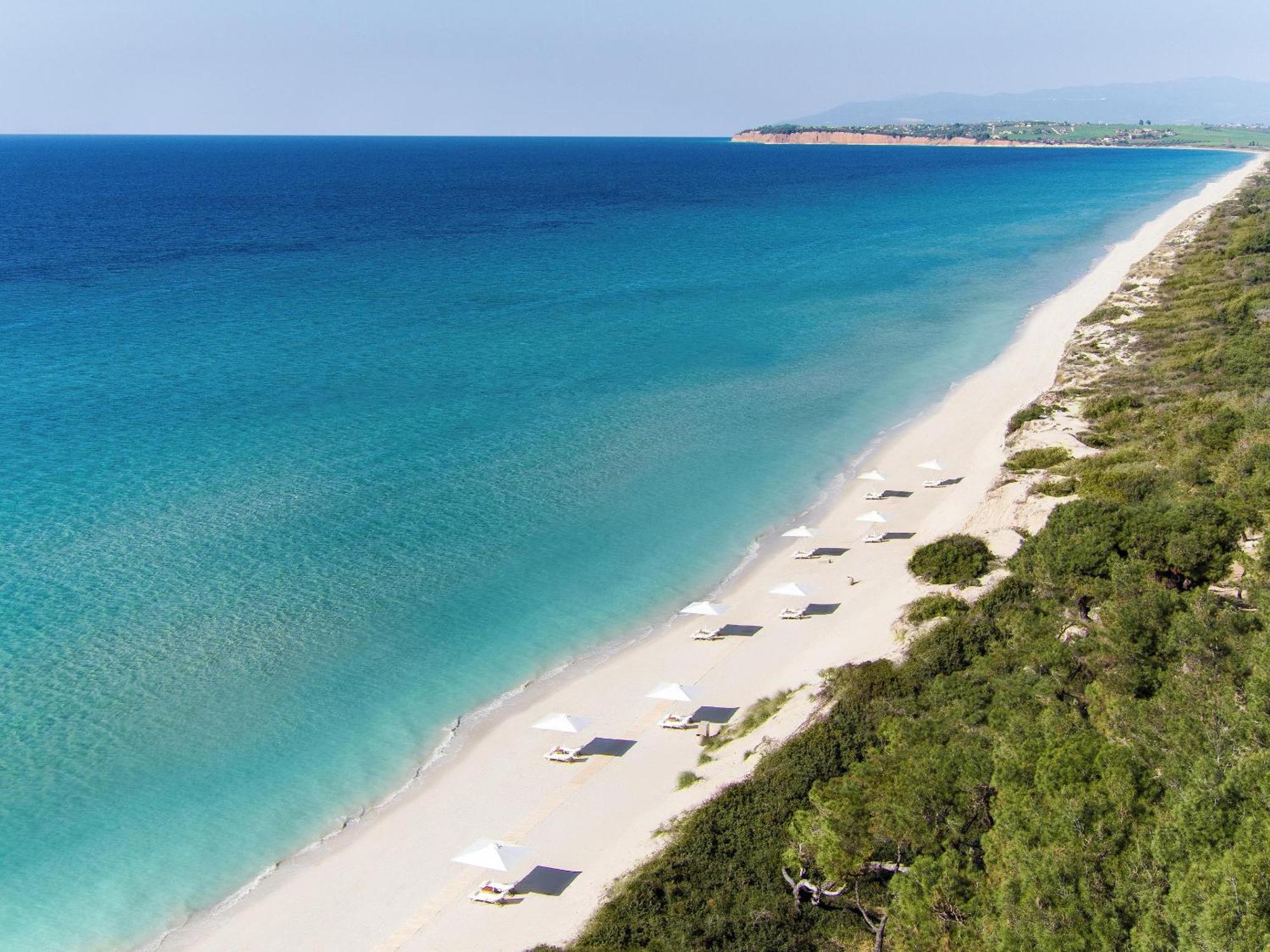 Sani Beach Bagian luar foto